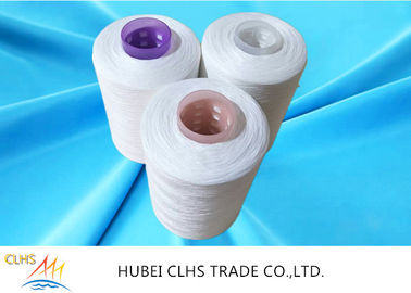 Optical White Semi Dull Polyester Yarn 52 / 2  Good Fastness Superior Durability
