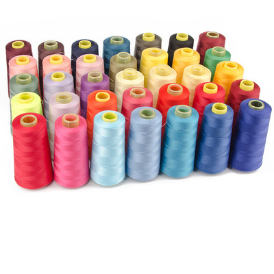 China Fabricante Precio Color 100% de poliéster hilo de costura 20/2 30/2 40/2 5000 yardas