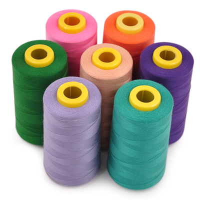 En stock 3000 Yards Hilos De Coser Spun Polyester Hielo de costura TKT Hielo 40/2 Hielos de costura de poliéster