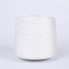 Uniformidad hecha girar anillo industrial del tubo plástico de los hilados de polyester del 100% buena para teñir