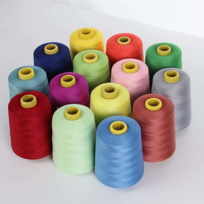 High Quality 100 hilos de costura de poliéster de hilado 30s2 402 3000y 5000y hilos de costura de colores