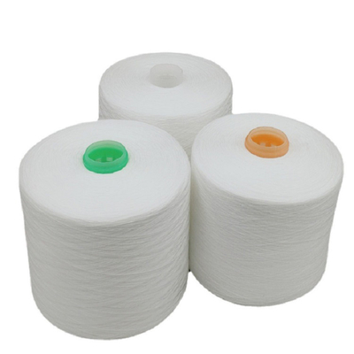 Filamentos blancos en bruto de poliéster 100% de anillo de espuma 40/2, 60/2, 60/3