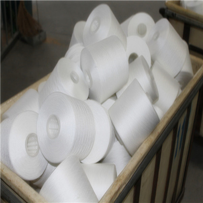 Yizheng Poliéster 40/2 Poliéster de costura de espuma de color blanco crudo