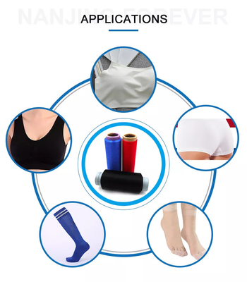 Hilados de nylon 100% de alta elasticidad para calcetines