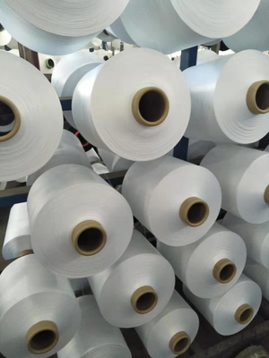 150D/48F Hilados de poliéster DTY de color blanco crudo para tejidos y tejidos