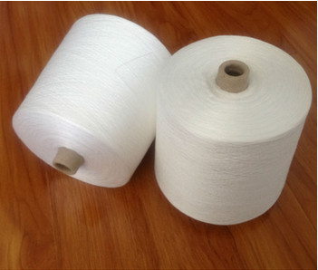 50/2 Filamentos de poliéster 100% blanco crudo para hilo de costura