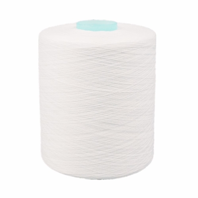 Blanco crudo 20/2 40/2 100% de poliéster Anillo de hilo de costura
