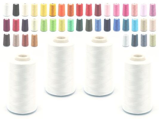 Entrega rápida 40/3 Polyester hilo de costura a granel