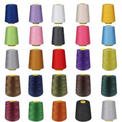 Color 42/2 Filamento de costura de poliéster de grado AAA