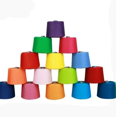 Color negro, blanco, rojo, azul, 100% de poliéster, anillo, espuma, hilo teñido, 20/2, 30/2, 40/2