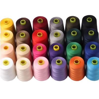 Color 40/3 hilo de costura de poliéster para la máquina de costura de alta velocidad