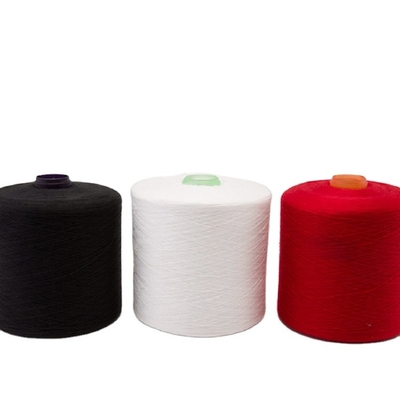 Círculo de fibra de poliéster de fibra de poliéster de color negro rojo azul gris verde blanco teñido con 100% de núcleo
