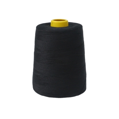 Buena calidad 40/2 hilo de costura negro 100% de poliéster hilo fábrica precio al por mayor