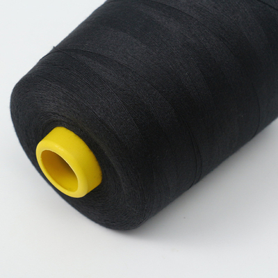 Buena calidad 40/2 hilo de costura negro 100% de poliéster hilo fábrica precio al por mayor