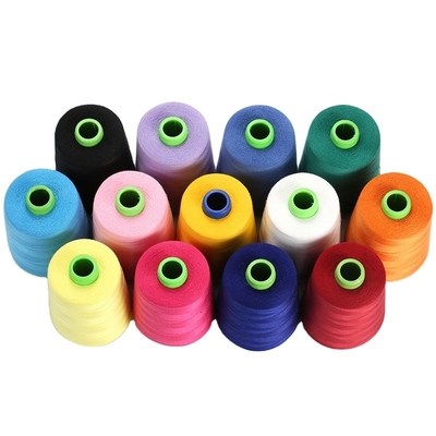 China 8000 Yards Poliéster hilo de costura espuñado Poliéster hilos de costura para ropa de venta caliente