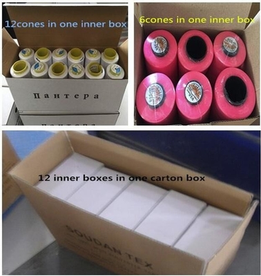 Productos listos 40/2 3000 yardas de hilo de costura de poliéster