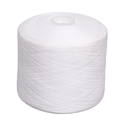 Venta caliente Cono de plástico blanco crudo 100% de poliéster Anillo de hilado 20/2, 30/2, 40/2