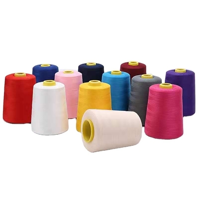 402 hilo de costura de poliéster de espuma opción multicolor hilo de poliéster para vestido de tela