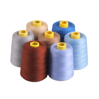 402 hilo de costura de poliéster de espuma opción multicolor hilo de poliéster para vestido de tela