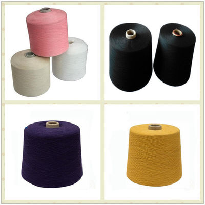 Colores 100% poliéster teñido de hilados de trenza 20/2, 30/2, 40/2 para tejidos de punto