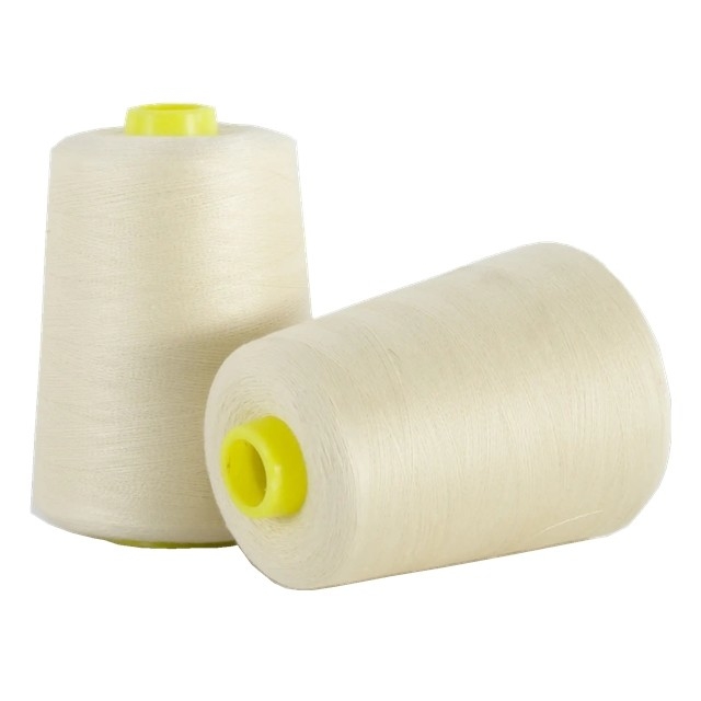Hilo de coser de poliéster hilado 100% teñido con cono de plástico: 40/2, 50/2, 20/2